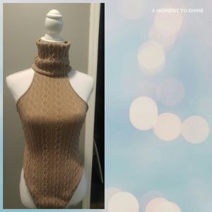 GET FALL READY! Lac blue knitted body suit